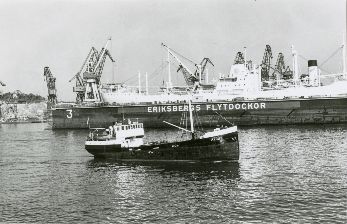 ARGO av Skärhamn i Göteborg 1/7 1963. Ombyggd till motorfartyg 1951 och till tankfartyg 1952.