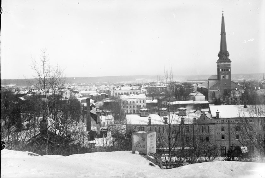 Utsikt från Djäkneberget i Västerås, mot öster.