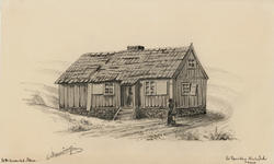 Et hus i Pipervika [blyanttegning]