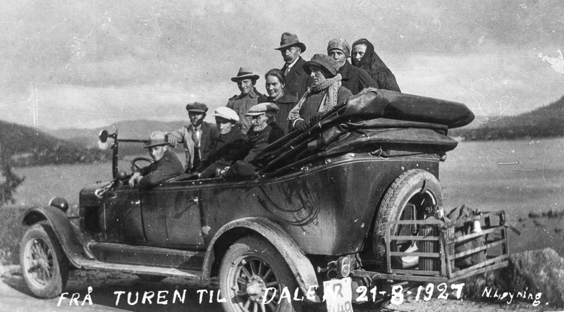 Frå turen til Dalen 21-8-1927