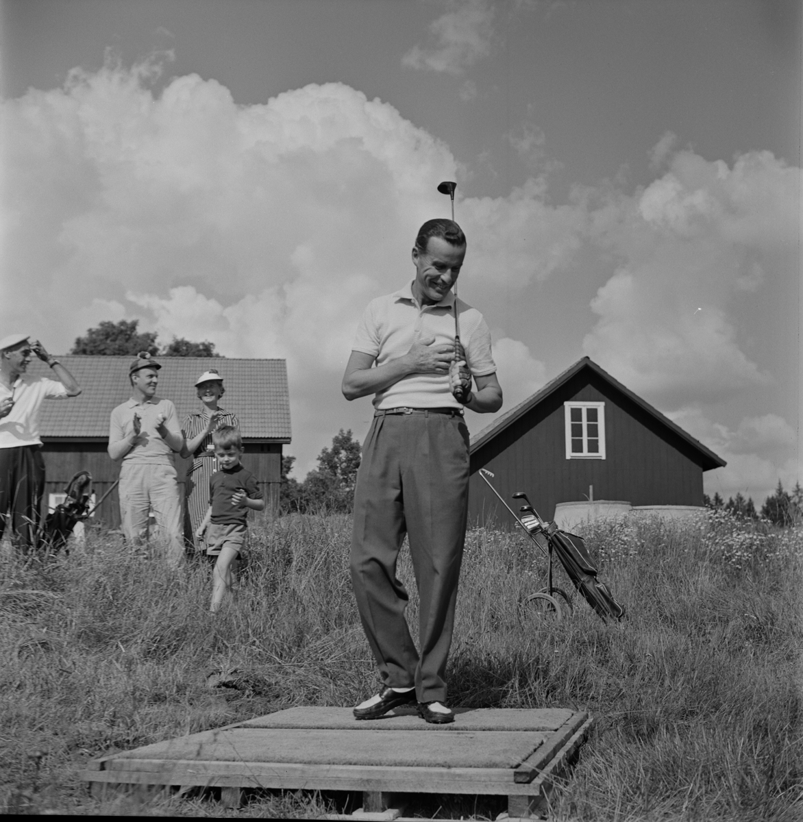 Upsala Golfklubb, ny golfbana, Håmö gård, Läby socken, Uppsala 1964