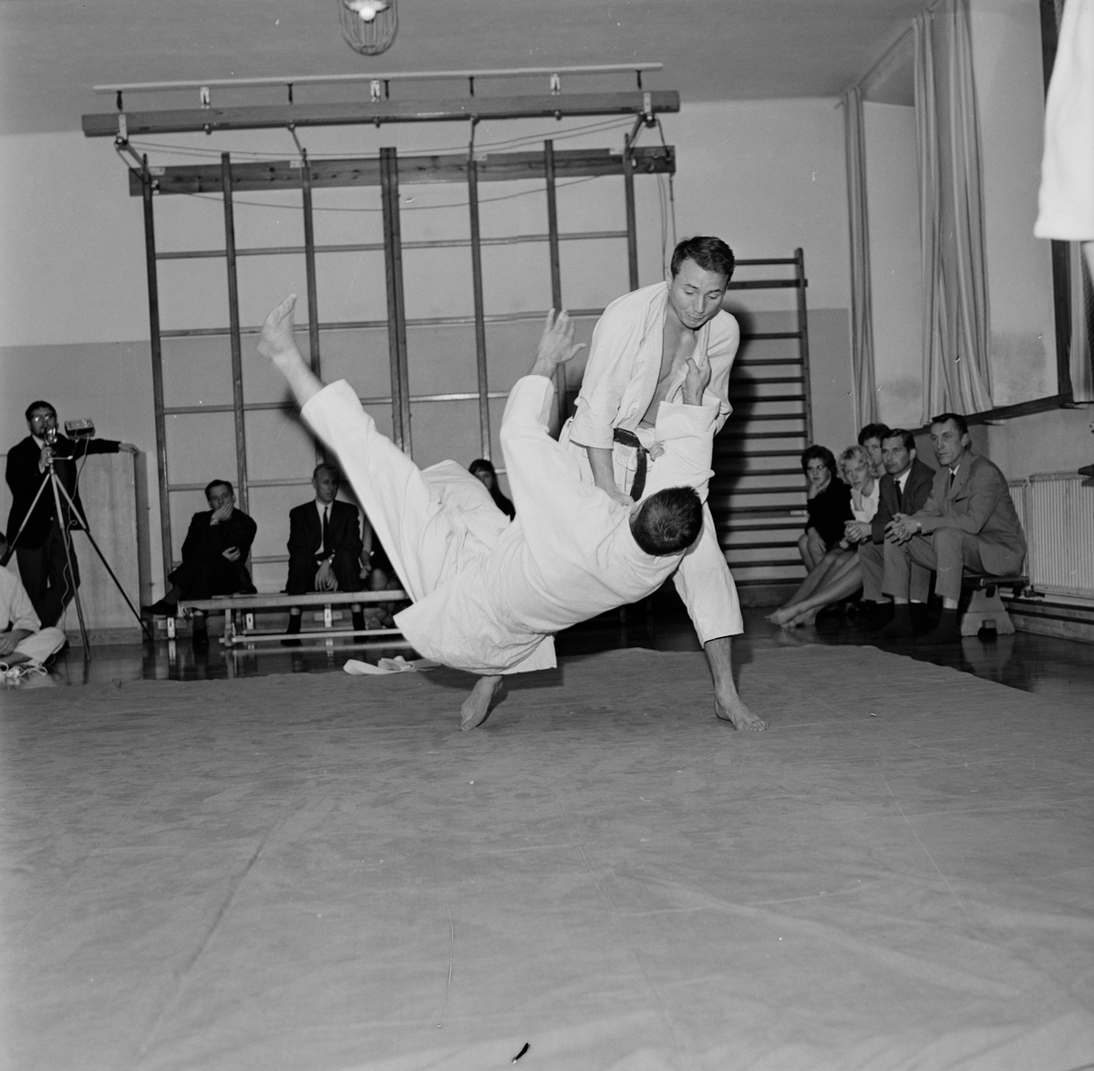Uppsala studenters judoklubb, internationell judopremiär, Uppsala 1964