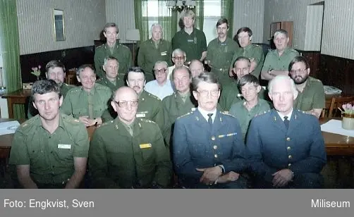 Underofficersmässen, sista A 6-befälen i tjänst 1985. A 6.
