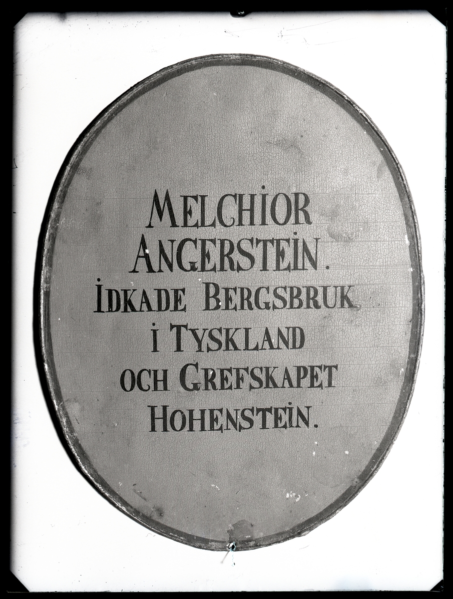 Minnestavla över Melchior Angerstien, Västerås Domkyrka.