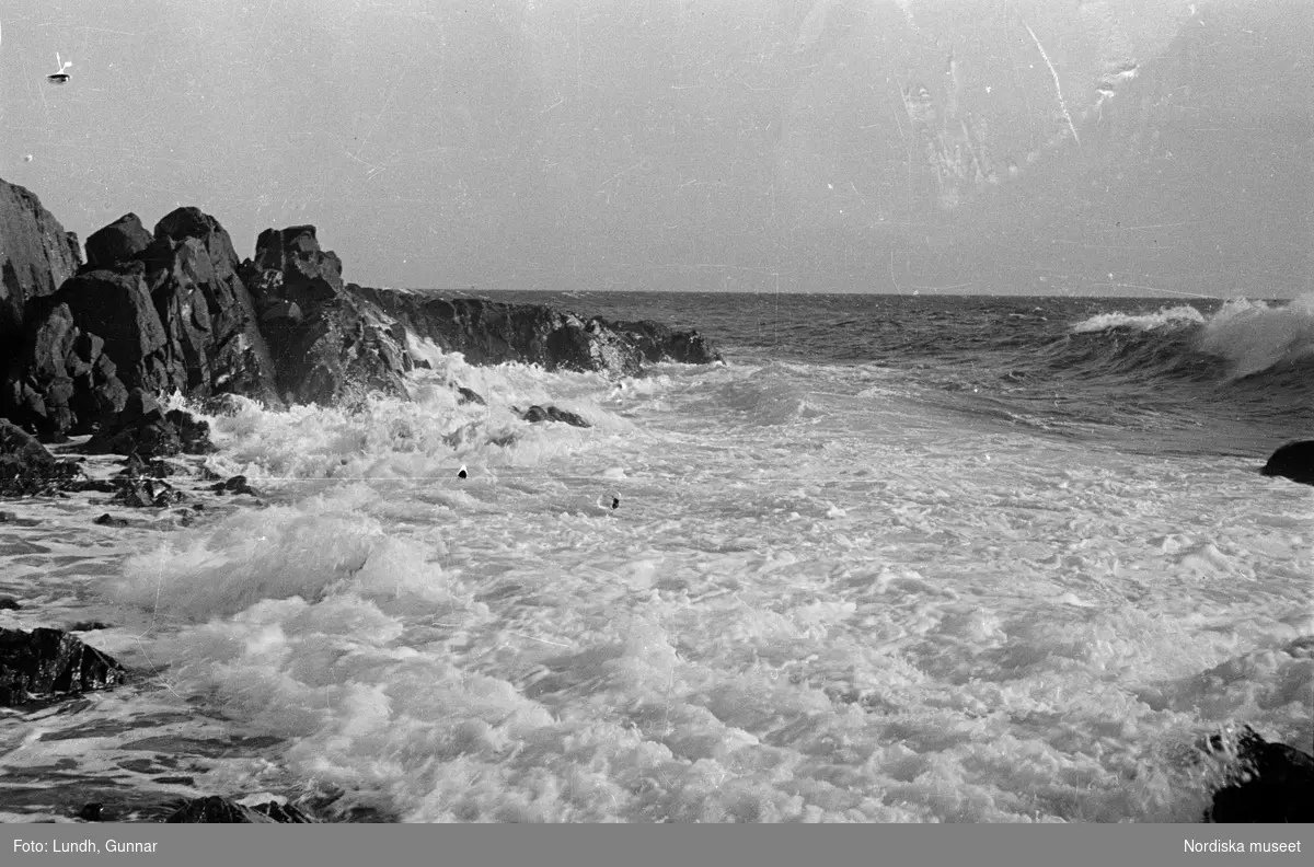 Motiv: Skåne, Kullen, Mölle;
En häst går upp ur vattnet, en man håller upp ett knippe med fisk, fåglar går i gräset, detalj av hustak.

Motiv: Skåne, Kullen, Storm vid Kullens fyr;
Landskapsvy med klippor och hav, pojkar med cyklar med packning, en man och en kvinna med cyklar med packning, en kvinna skalar potatis, porträtt av en kvinna, två kvinnor går på en stig, skylt "Tobaksrökning är inom härvarande furu ochgranskogar samt ljungmarker förbjuden från den 1 April till den 1 Oktober vid 25 kronors vite. Lösgående hund får icke medtagas", en kvinna går över en stenmur, landskapsvy med ängar, två kvinnor går på en gata med hus.