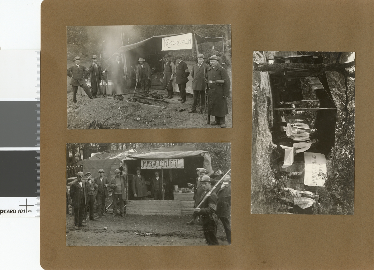 Landstormens mobilisering 1914, vid kokgropen.