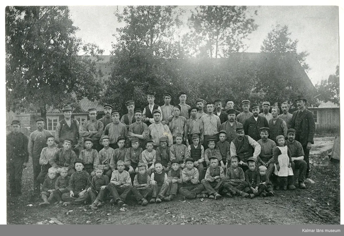 Arbetspersonal vid Boda 1895.