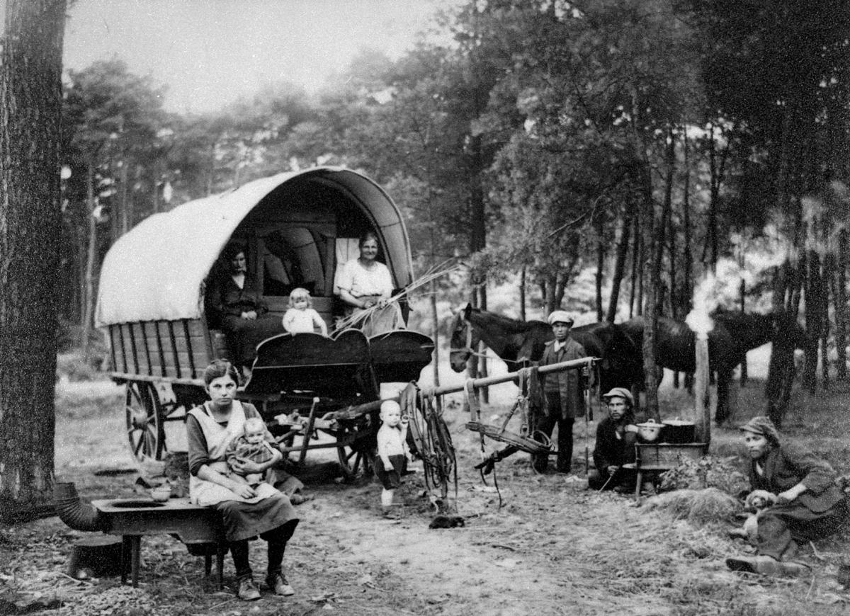 Rastepause. En jenisk familie Pfalz i Tyskland, ca. 1925.