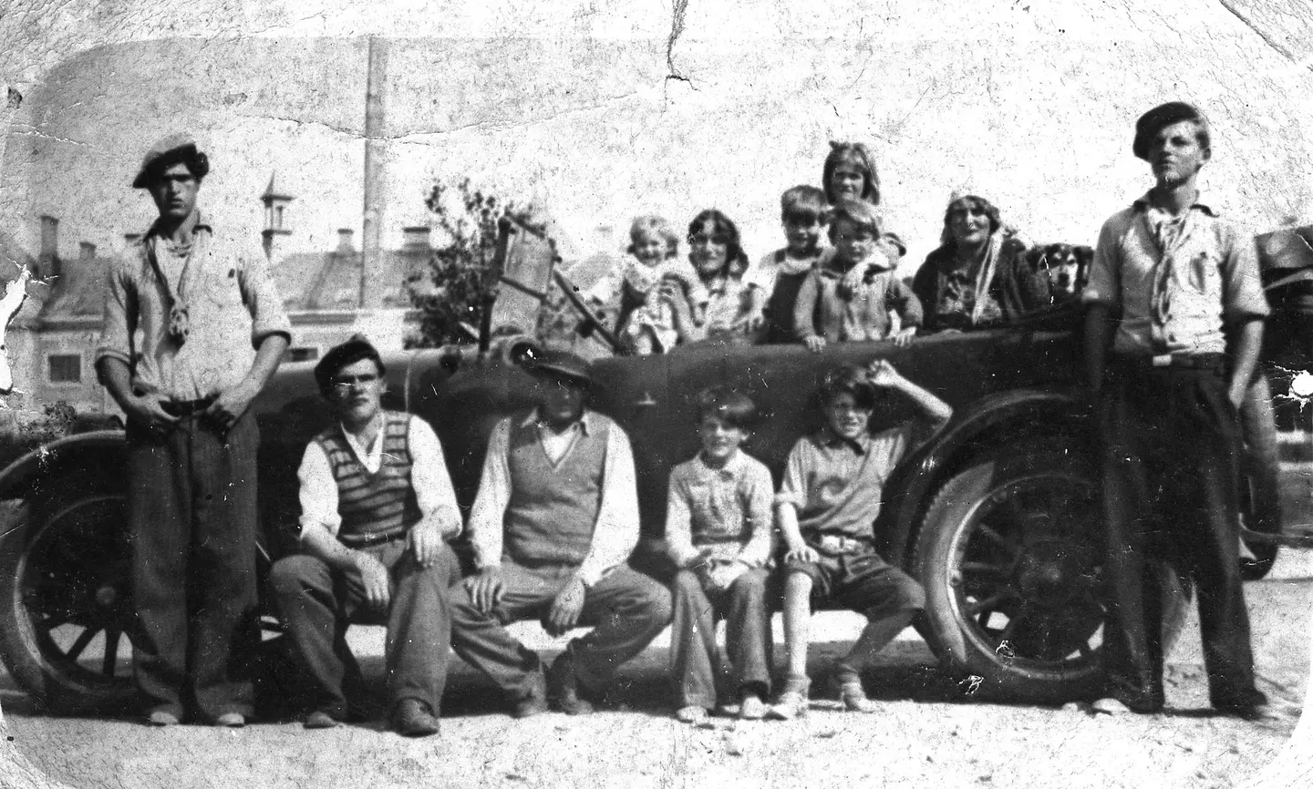 The first car, ca. 1936 – Steinkjer.