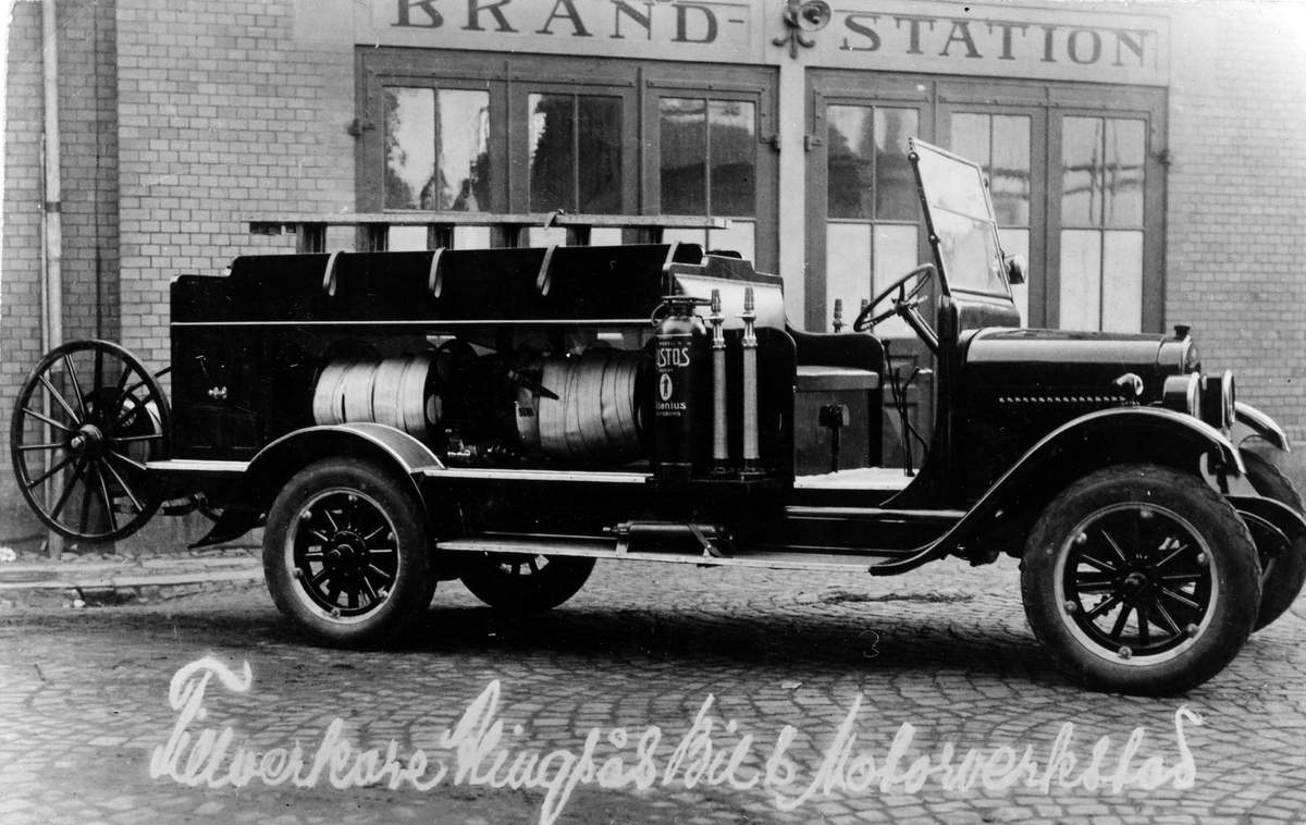 En Chevrolet brandbil levererad av Alingsås Bil & Motor till Alingsås Brandkår.