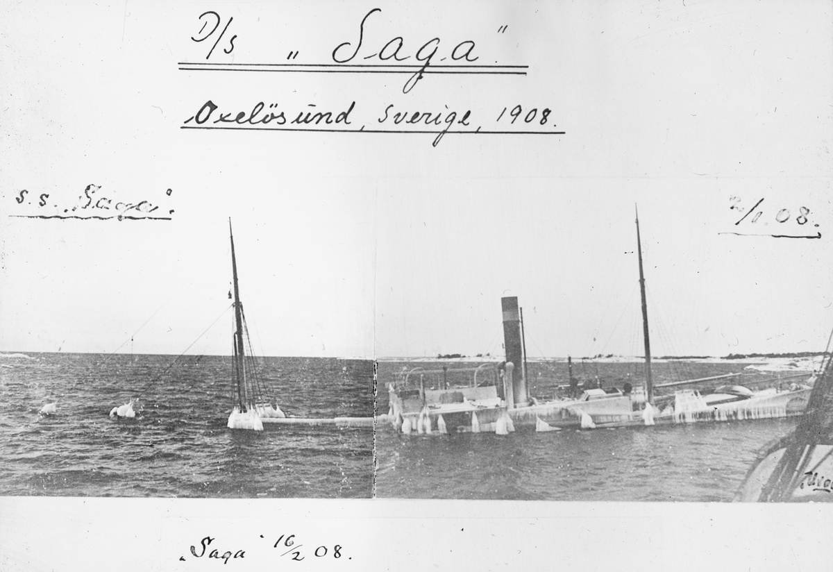 DS SAGA i Sverige 1908.