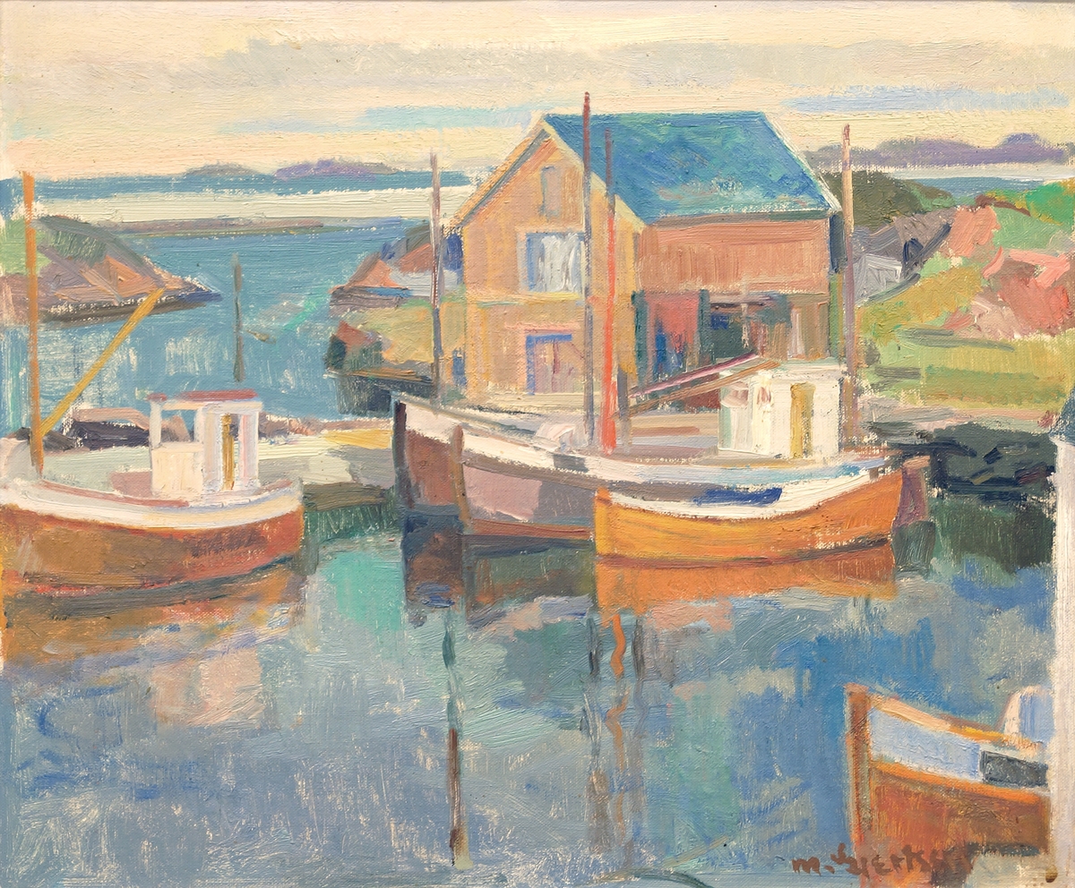 Båthavn [Maleri]