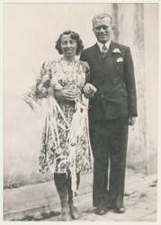 Brudeparet Ruth og Frank Storm Johansen (1945)