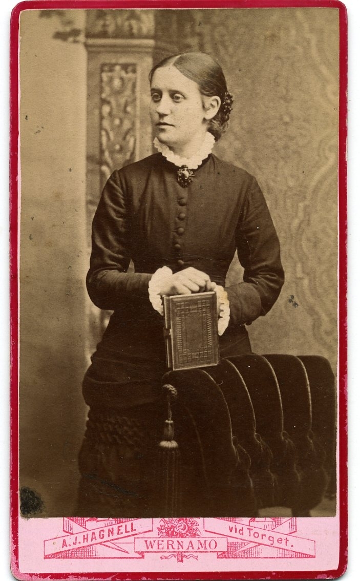Kabinettsfotografi: porträtt av Agnes Maria Ryman.
