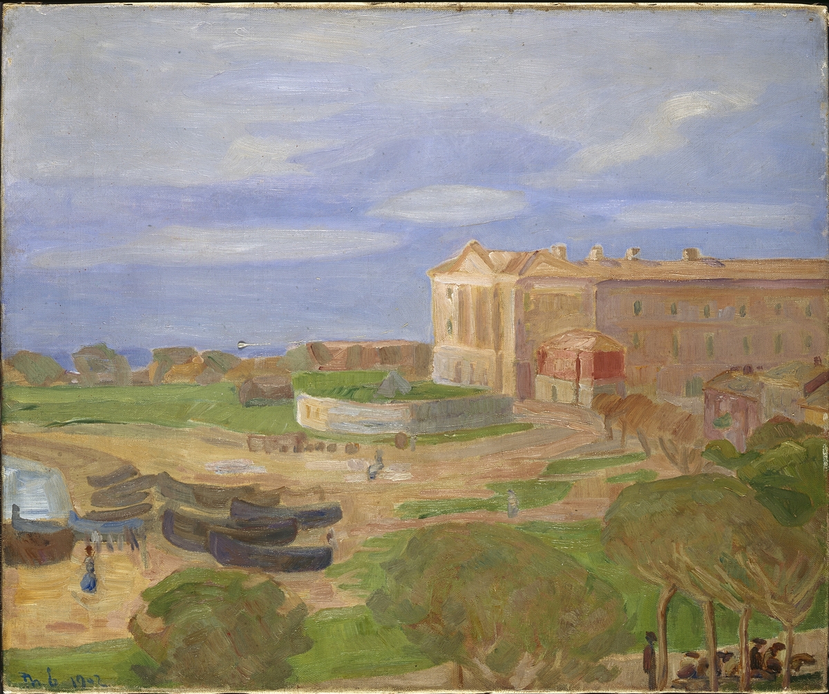 Kasernen i Terracina [Maleri]