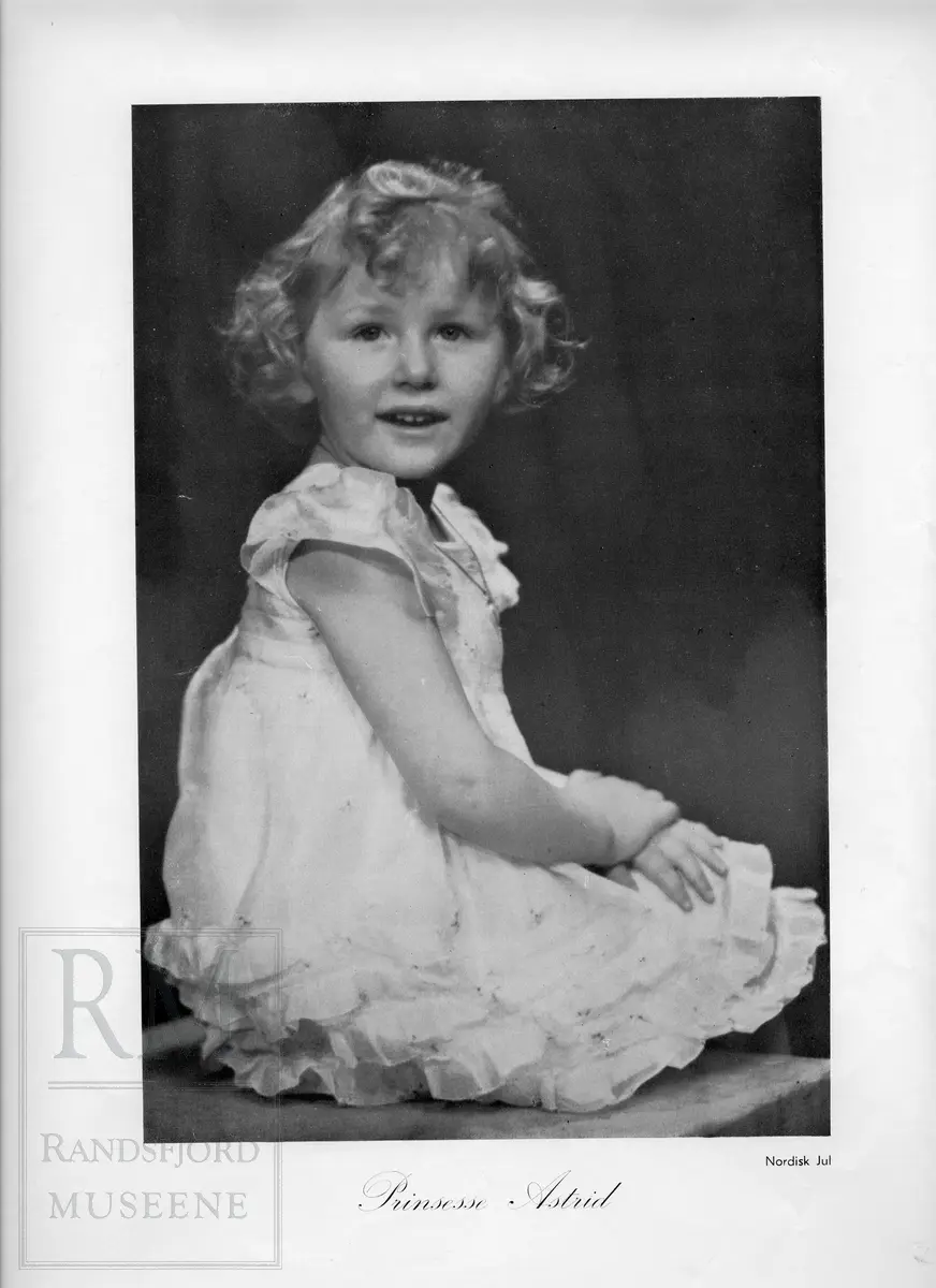 Portrett av Prinsesse Astrid som barn