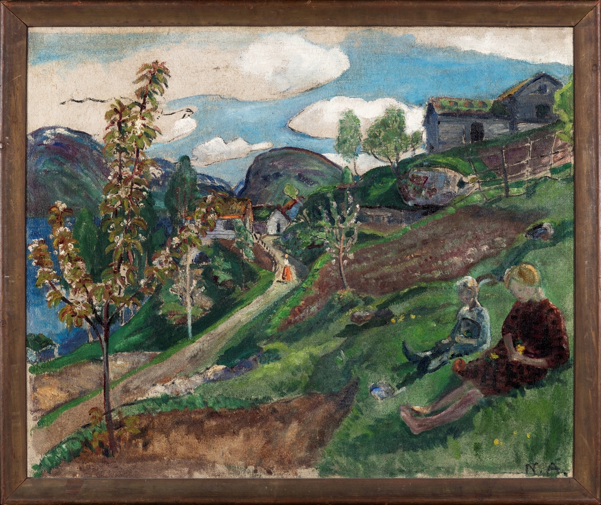 Heimen [Maleri] - SFKM - Sogn og Fjordane Kunstmuseum / DigitaltMuseum