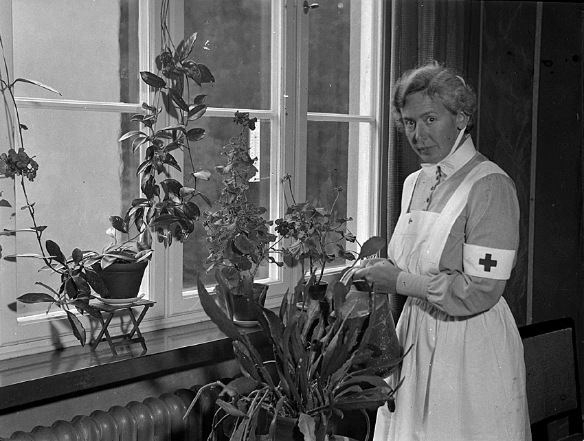 Hilma Nordell, sjuksköterska på kirurgisk avdelning, Centrallasarettet, Västerås.