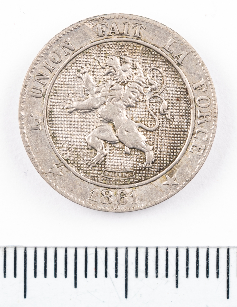 Mynt, Belgien, 1861, 5 Centimes.