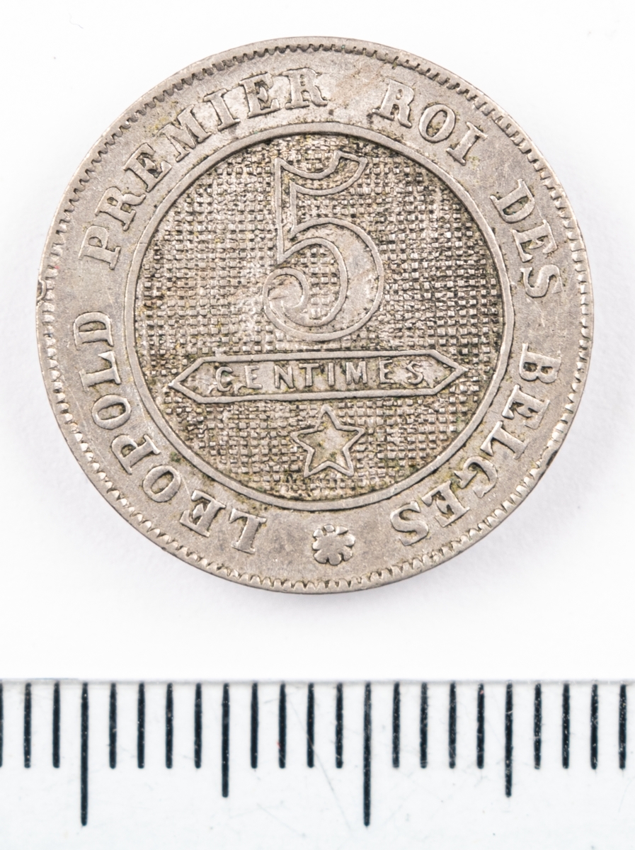 Mynt, Belgien, 1861, 5 Centimes.