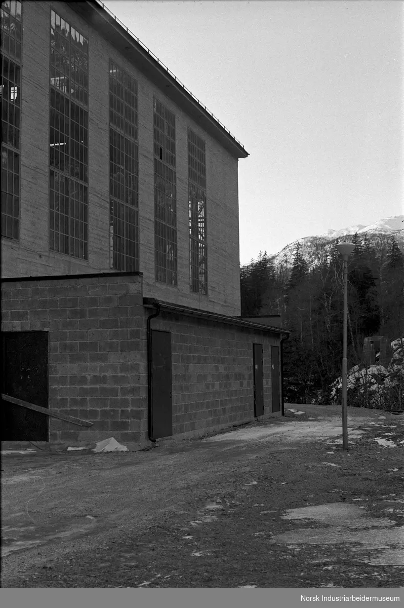Kompressorhus i Hydro Rjukans park. Nytt apparatrom.
