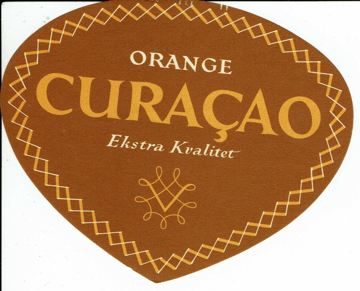 Orange Curacao. Ekstra kvalitet. A/S Vinmonopolet. 