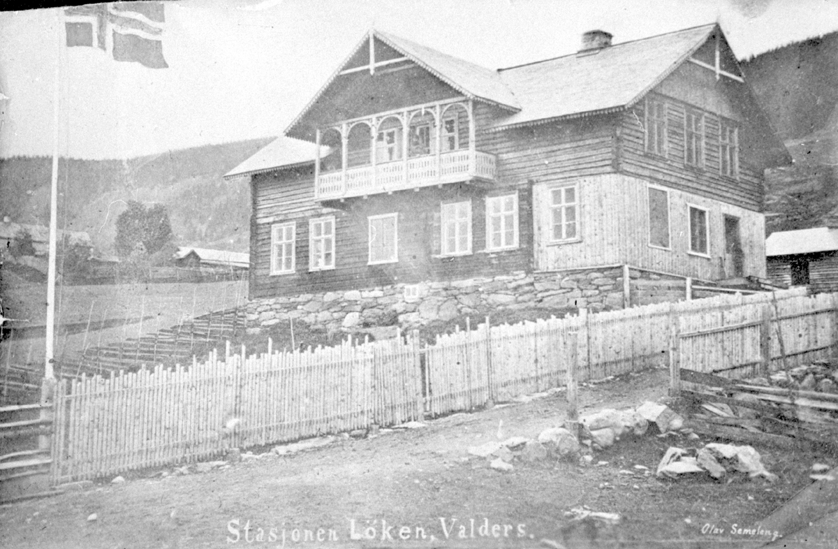 Skysstasjonen på Midt Løkji før 1881.
