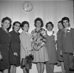 Landskvinnekonferansen, mars 1971. Fra venstre: Jenny Strøm 
