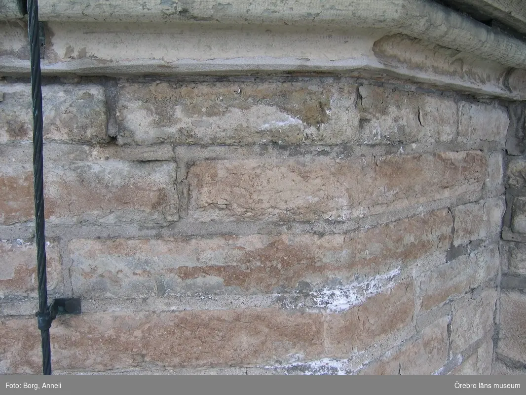 Renoveringsarbeten av tornfasader på Olaus Petri kyrka (Olaus Petri församling).
Saltsprängning.
Dnr: 2008.230.065