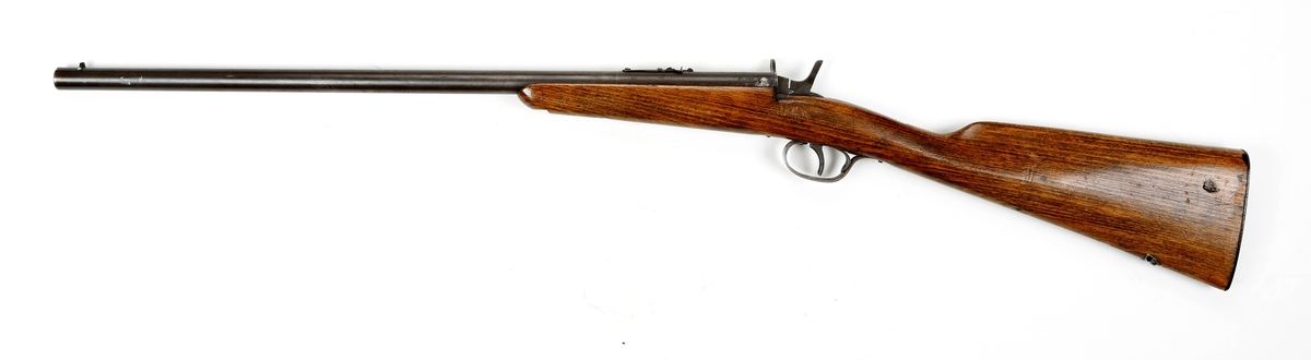 Gevær Rolling Blade mekanisme,ca.22 rf (Salong-gevær).
Produsert ved Kongsberg våpenfabrikk.
