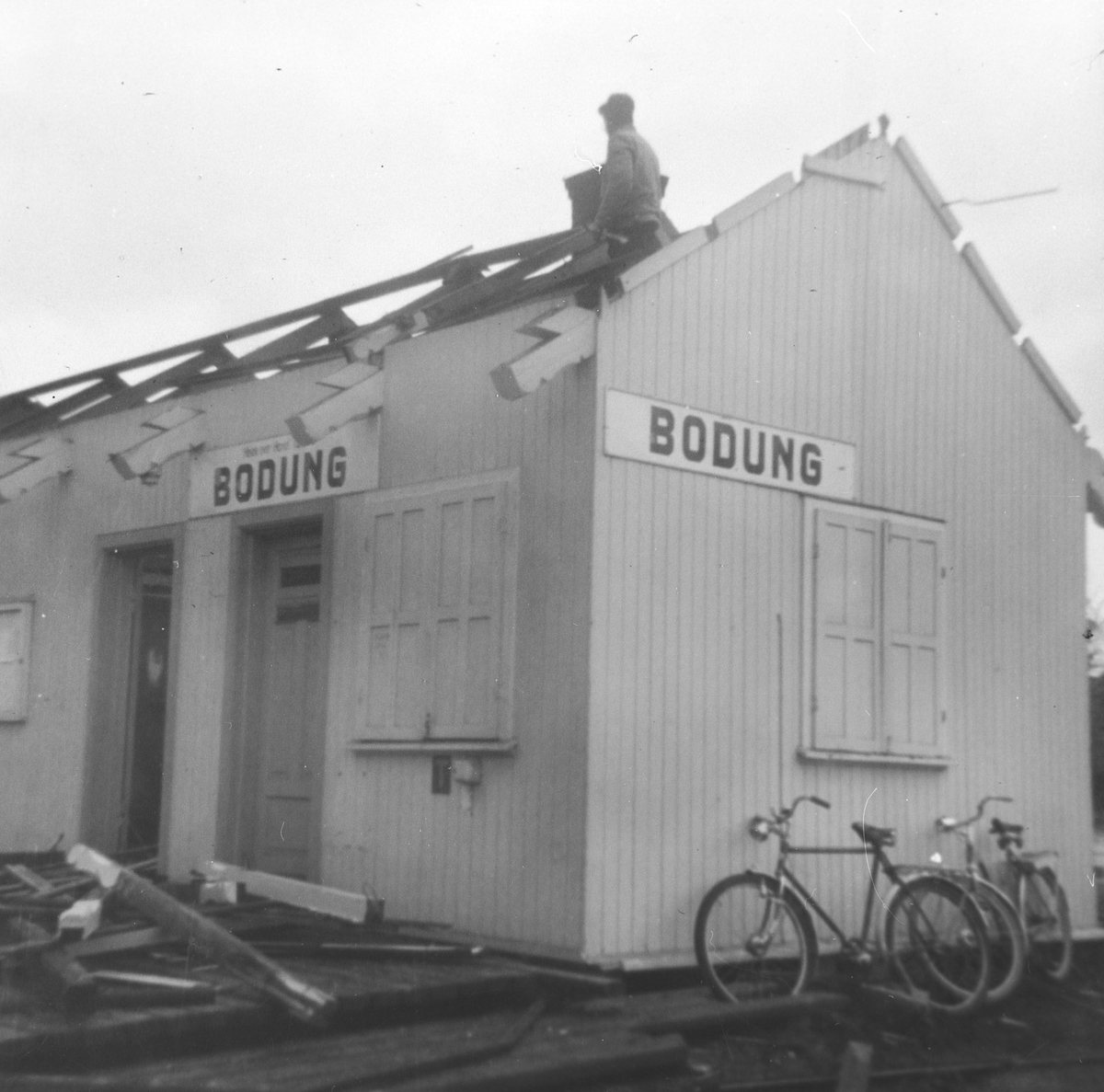 Riving av Bodding stasjon 1966 / høsten.