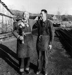 Ansatte i A.Lønseth A/S..Bildet er fra området Exportbrygga,