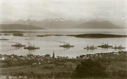 Molde by sett fra nord..Flåtebesøk i Molde.