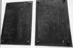 Minnetavle Haslum kirke