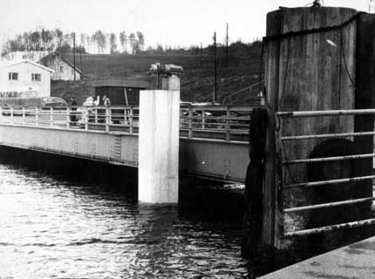 Mengshoel fergested. Flom i Mjøsa i 1966.