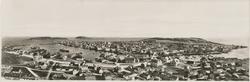 Panoramabilde av Vardø, tatt fra en av radiomastene, 1938