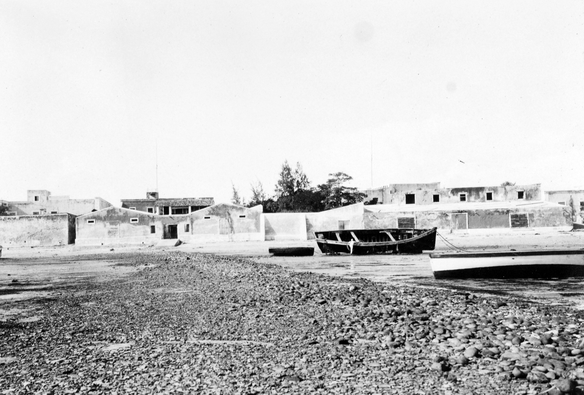 Mosambik. 1914. Fra havna i Quelimane hvor plantasjeselskapet Société du Madal hadde sitt hovedkontor.