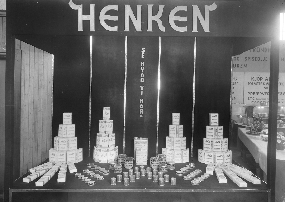 Henkens stand på Husmorsuken 1935