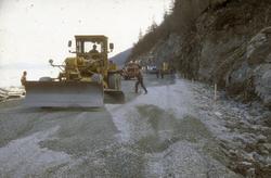 Veibanen oppfylles og planeres etter ras like ved St. Olavs-