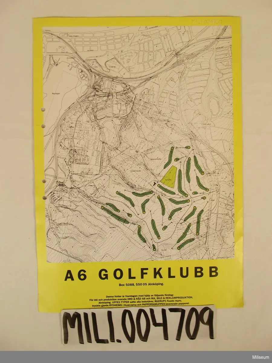Karta, A 6 Golfklubb.