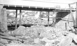 Undergang ved Frydenberg i Fredrikstad under bygging, Østfol