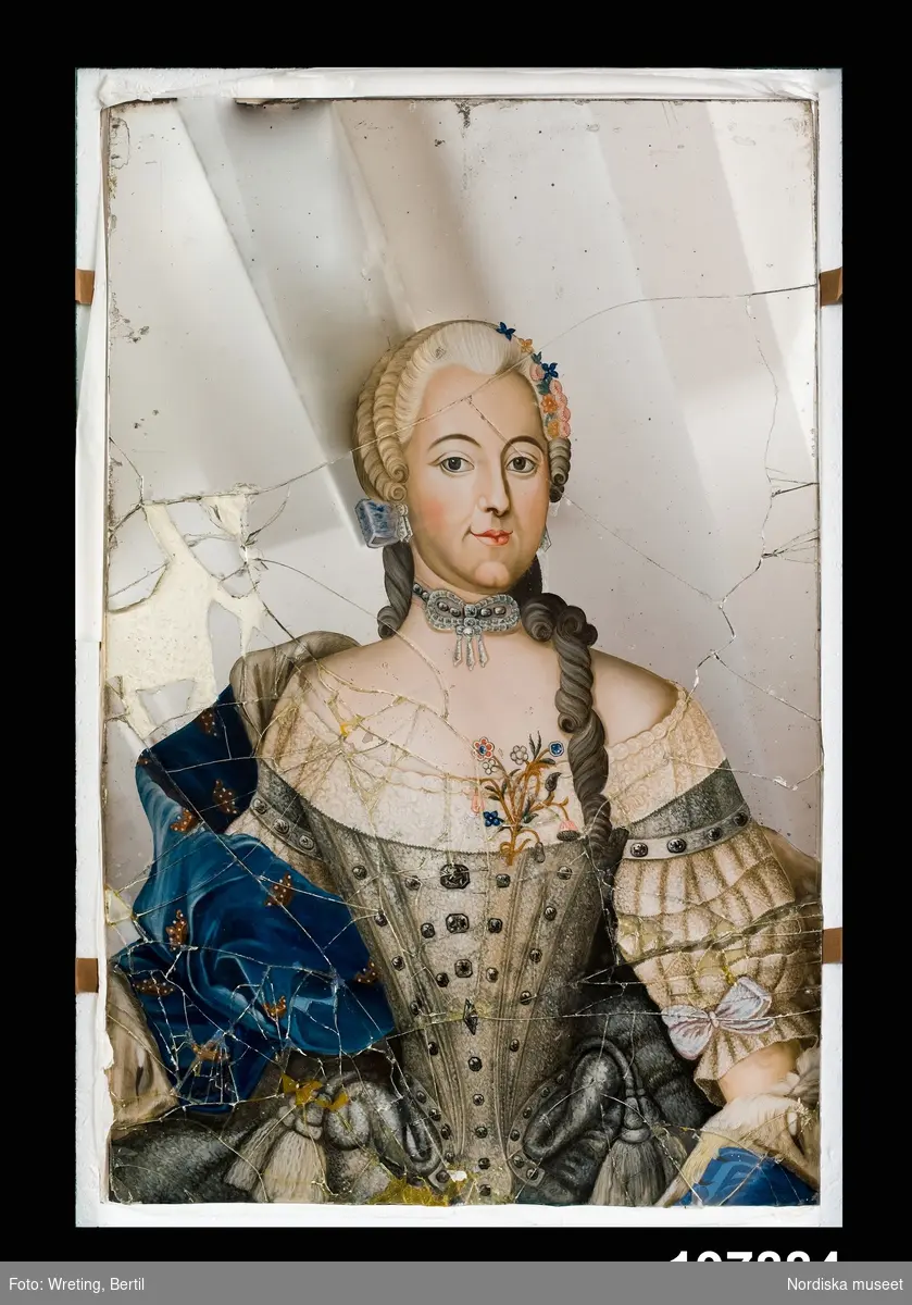 Porträtt av drottning Lovisa Ulrika.