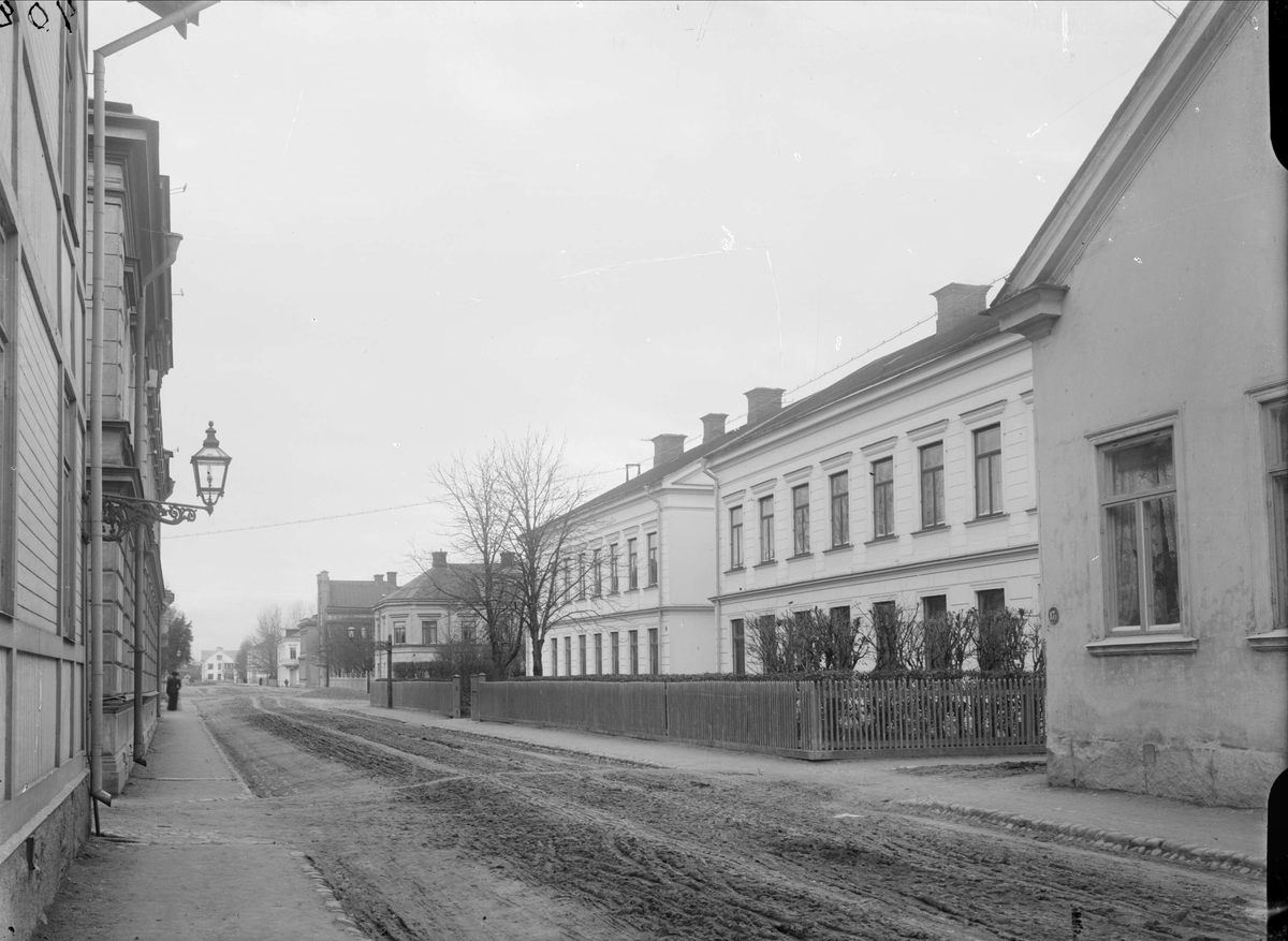 Sturegatan - Fredsgatan, Luthagen, Uppsala 1908