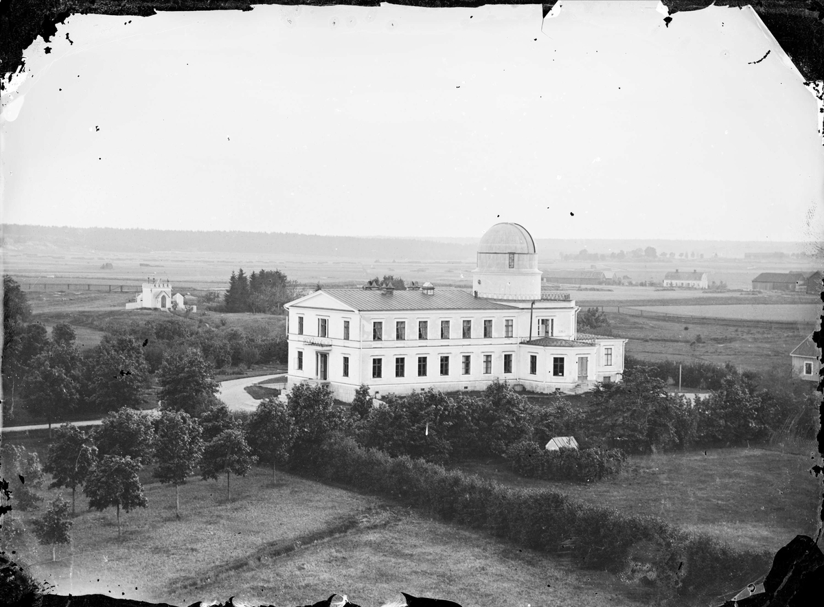 Observatoriet från norr, Luthagen, Uppsala före 1890