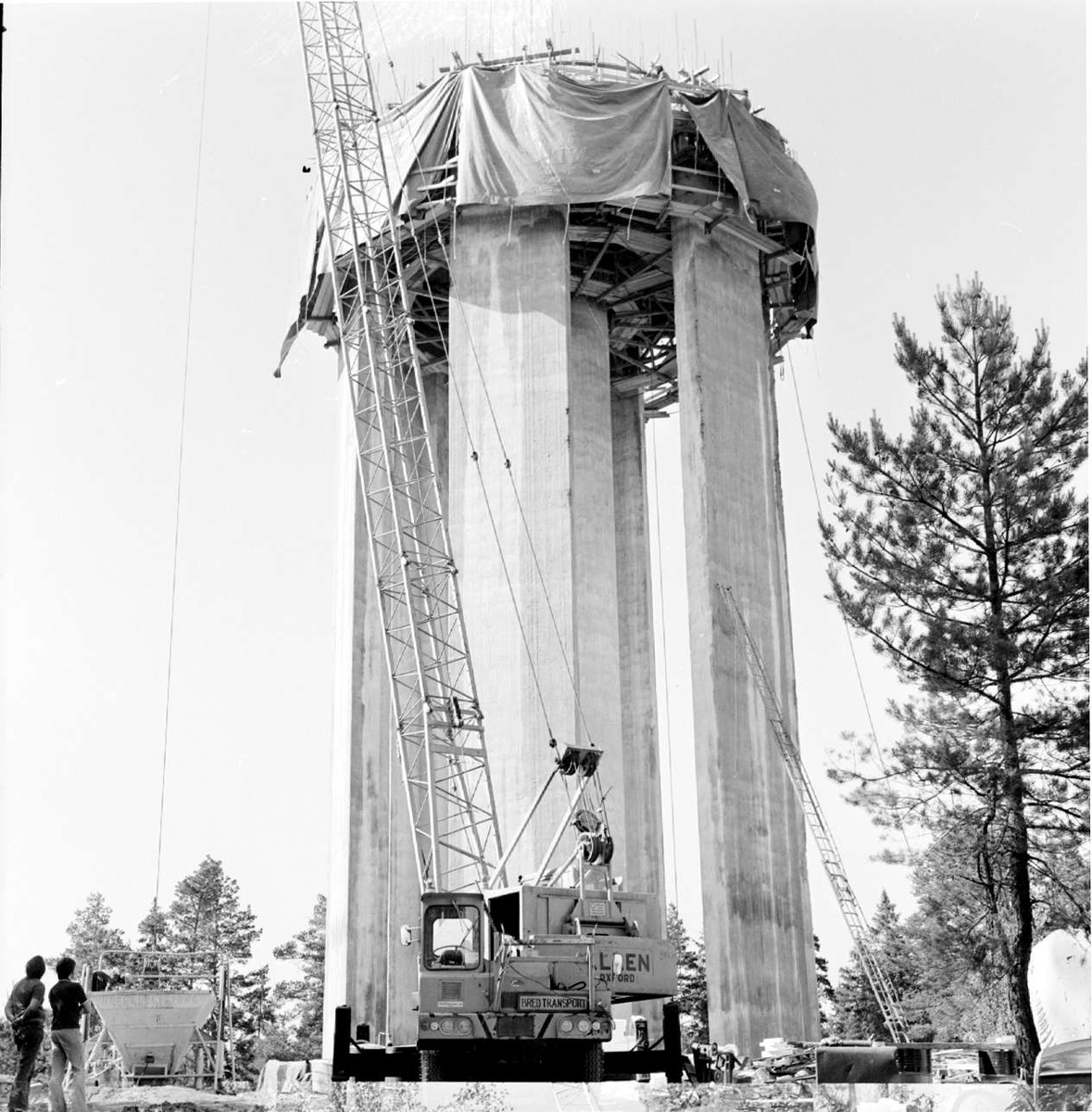 Vattentornet i Alunda, Uppland 1973