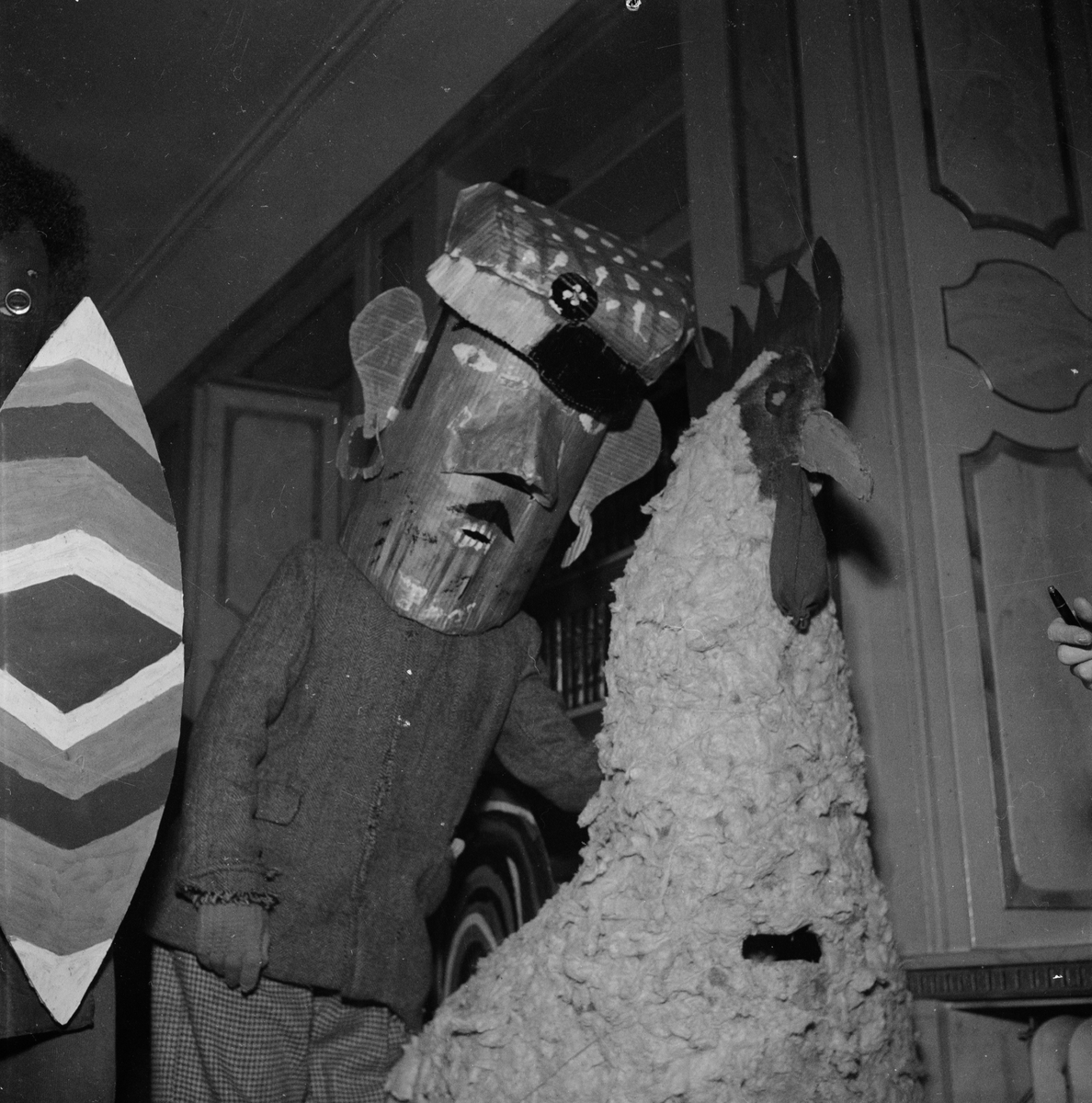 Karneval i Gimo, Skäfthammars socken, Uppland 1955