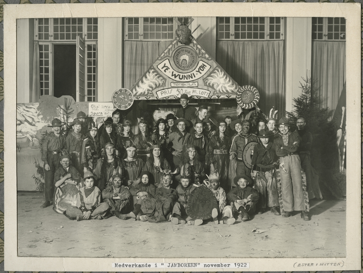 "Medverkande i "Jamboreen" november 1922"