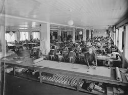 Konfeksjonsfabrikken i St. Olavsgate: interiør, produksjon i