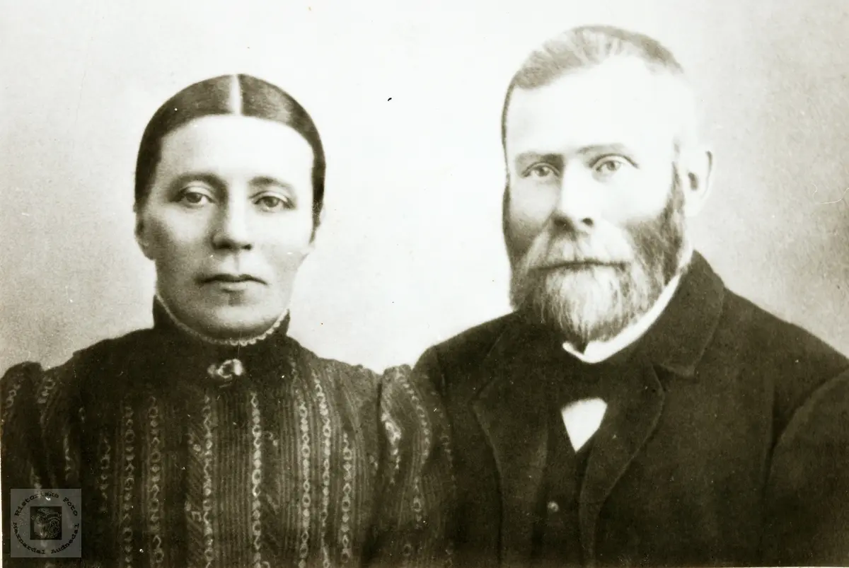 Portrett av ekteparet Ingeborg og Ånen Fiddan. Konsmo.
