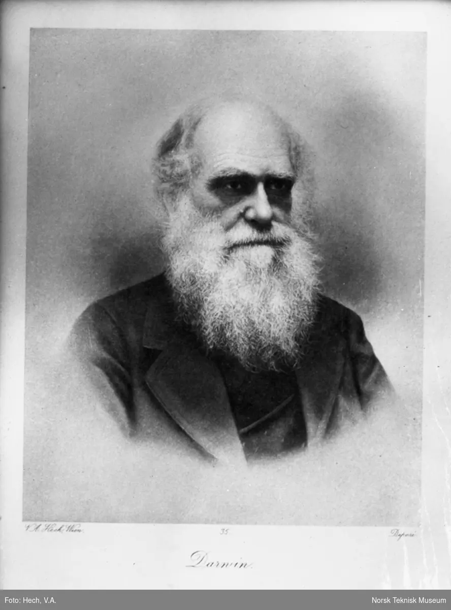 Charles Darwin, avfotografert